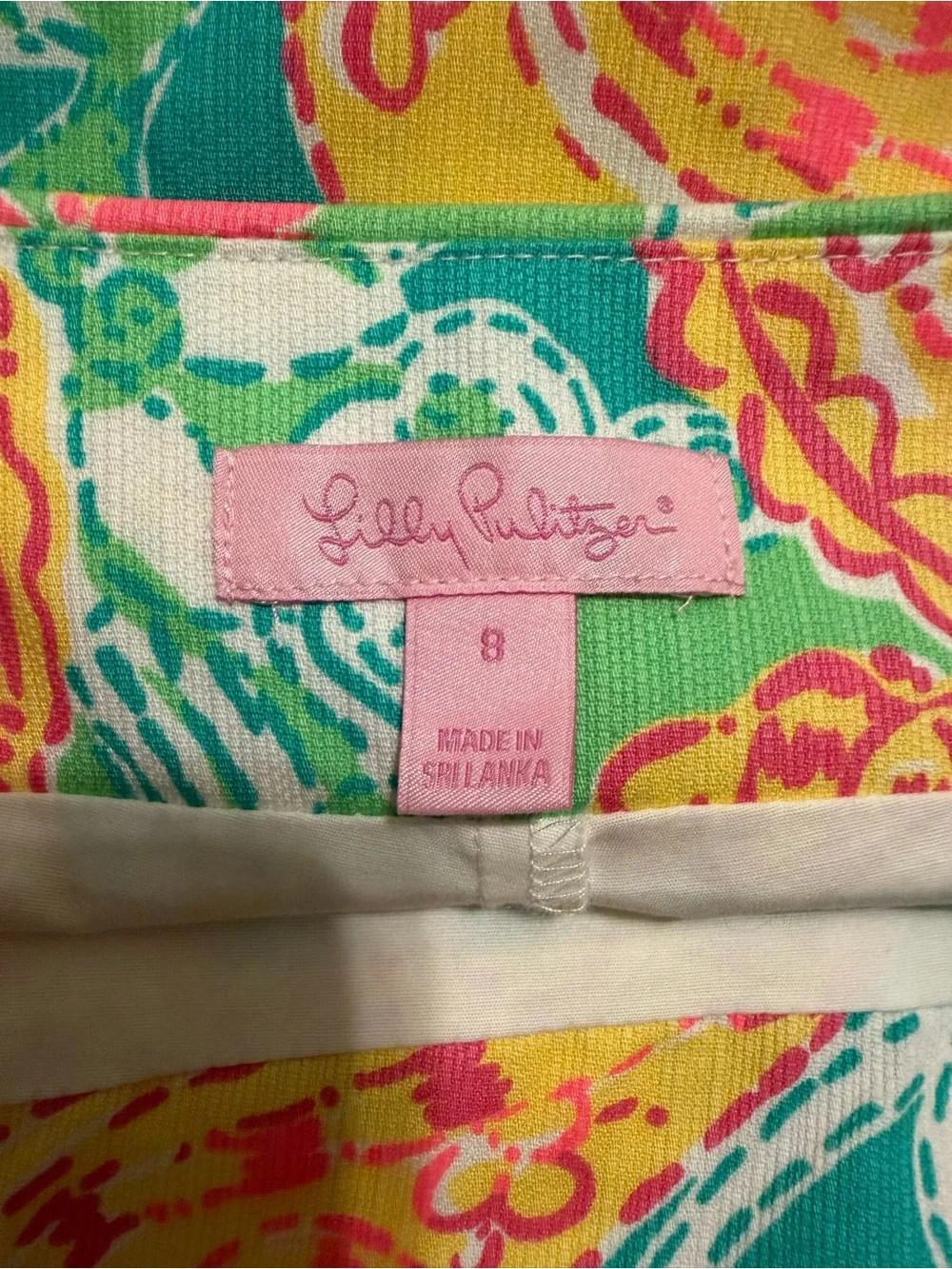 Lilly Pulitzer Dree Skort Size 8 Pop Goes the Lemur Paisley